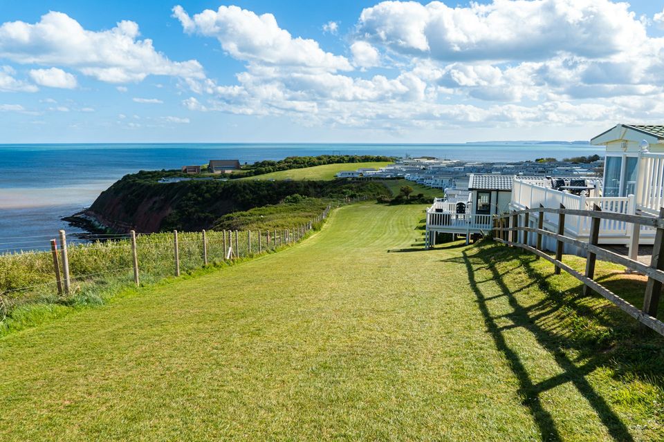 A UK touring caravan park with grass pitches