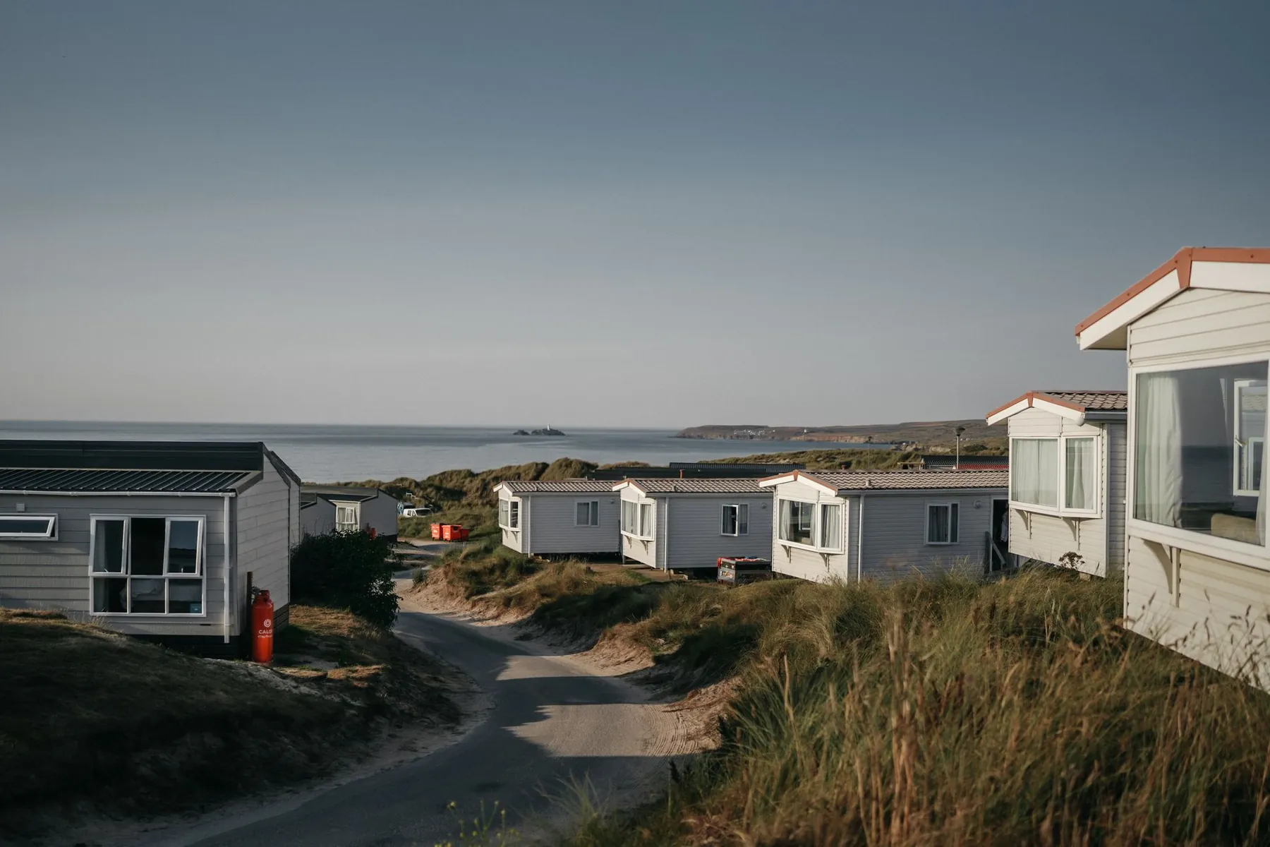 A UK holiday park with caravans and pitches